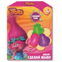 Набор сделай мыло "Тролли", в наборе: мыльная основа (3 куска мыла по 25 г.), корекс с 2 формами для мыла (сердечко, прямоугольник), инструкция на упа Набор сделай мыло "Тролли", в наборе: мыльная основа (3 куска мыла по 25 г.), корекс с 2 формами для мыла (сердечко, прямоугольник), инструкция на упа