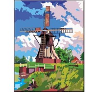 

Раскраска по номерам. Формат А4. МЕЛЬНИЦА (Арт. Р-5496)