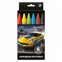 Набор воск. каранд. МИР СКОРОСТИ 6 цв. круглые Набор воск. каранд. МИР СКОРОСТИ 6 цв. круглые