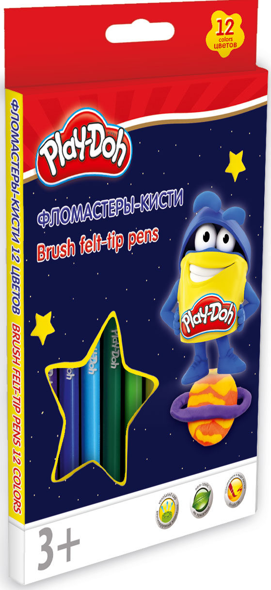 Фломастеры. Набор 12 шт. 12 цв.Размер: 18,5 х 12,9 х 1,1 см. Play Doh Фломастеры. Набор 12 шт. 12 цв.Размер: 18,5 х 12,9 х 1,1 см. Play Doh