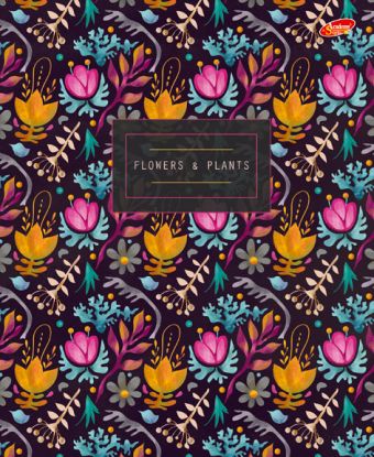 Папка-тетр 7БЦ кольц мех со смен блок 2*50л А5 кл 8637-EAC глянц лам "Flowers and Plants" Папка-тетр 7БЦ кольц мех со смен блок 2*50л А5 кл 8637-EAC глянц лам "Flowers and Plants"