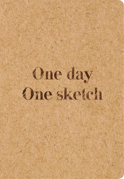 Скетчбук. One day, one sketch (обложка крафт) (Арте) - фото 1