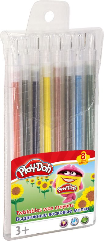 PDEB-US2-TWCR-8 Восковые мелки. Набор 8 шт 8 цв, выдвижныеРазмер: 16 х 10 х 1 см. Play Doh PDEB-US2-TWCR-8 Восковые мелки. Набор 8 шт 8 цв, выдвижныеРазмер: 16 х 10 х 1 см. Play Doh