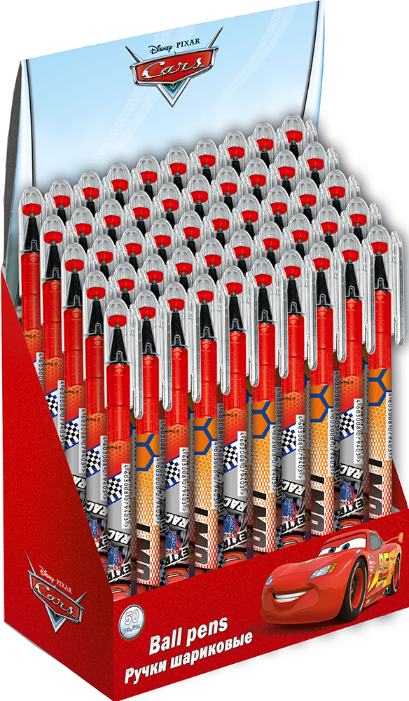 CREB-US1-116H-50BOX Ручка шариковая. 50 шт в коробке.Размер: 17,9 х 15,5 х 8,6 см. Cars CREB-US1-116H-50BOX Ручка шариковая. 50 шт в коробке.Размер: 17,9 х 15,5 х 8,6 см. Cars