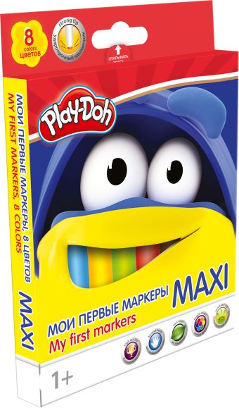 PDEB-US1-5MB-8 Фломастеры. Набор 8 цв, MAXI с безопасным наконечником. Play Doh. Размер: 16,4 х 12,8 х 1,5 см. PDEB-US1-5MB-8 Фломастеры. Набор 8 цв, MAXI с безопасным наконечником. Play Doh. Размер: 16,4 х 12,8 х 1,5 см.