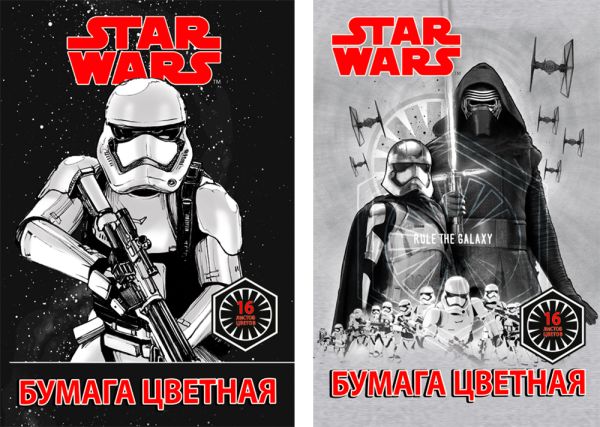 Набор бум цв д/дет тв 16цв 16л(2мет) Папка 198*290 STW73/2-EAC ВД лак Star Wars Набор бум цв д/дет тв 16цв 16л(2мет) Папка 198*290 STW73/2-EAC ВД лак Star Wars