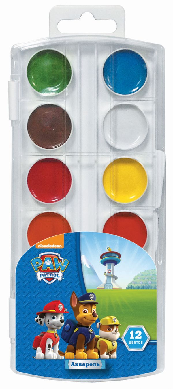 Акварель 12 цв. Paw Patrol Акварель 12 цв. Paw Patrol