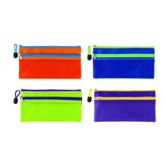 Папка-конверт на молнии, ZIPPER BAG, формат А6, полиэстр+нейлон , 2 отделения,цвета: ассорти 87797 Папка-конверт на молнии, ZIPPER BAG, формат А6, полиэстр+нейлон , 2 отделения,цвета: ассорти 87797