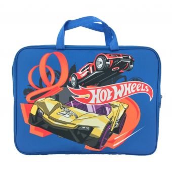 Папка-сумка "Hot Wheels", с ручкой, формат А4, текстильная 88612 Папка-сумка "Hot Wheels", с ручкой, формат А4, текстильная 88612