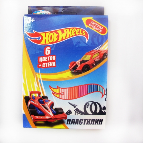 Пластилин 6 цветов "Hot Wheels", картинка "Hot Wheels", 120 гр, стек пластиковый, картонная упаковка с европодвесом 88618 Пластилин 6 цветов "Hot Wheels", картинка "Hot Wheels", 120 гр, стек пластиковый, картонная упаковка с европодвесом 88618