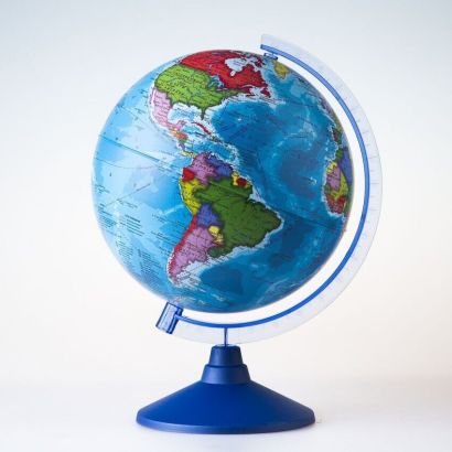 Глобус Земли политический 210 мм. с подсветкой от батареекКлассикЕвро - фото 1