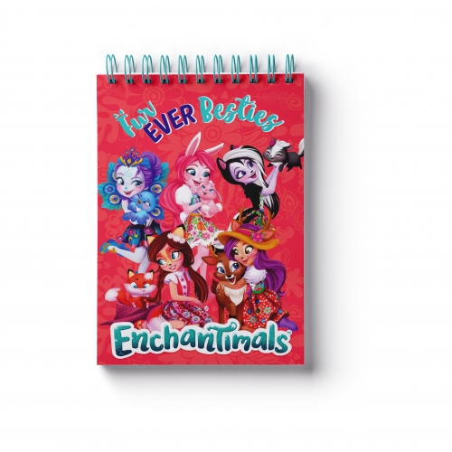 Блокнот "Enchantimals", формат А6, 60 листов, на спирали, клетка 88765 Блокнот "Enchantimals", формат А6, 60 листов, на спирали, клетка 88765