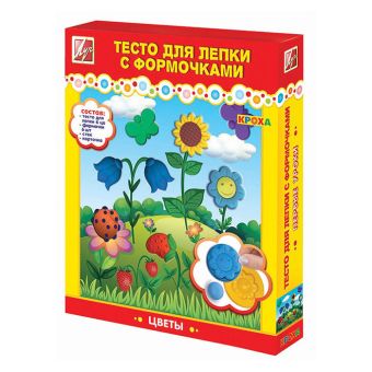 Набор тесто д/лепки ЦВЕТЫ 6 цв. Набор тесто д/лепки ЦВЕТЫ 6 цв.