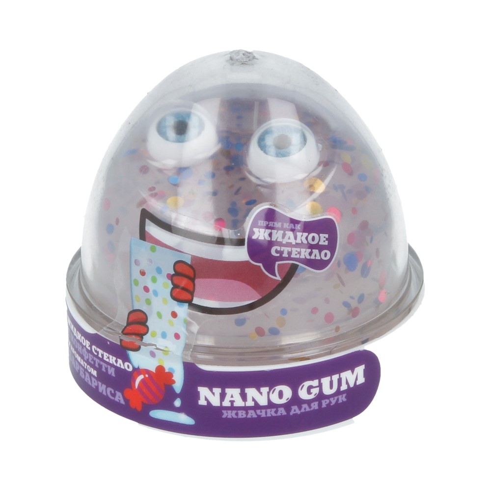 пластилин для лепки  марки "Жвачка для рук "Nano gum" , Жидкое стекло с ароматом Барбарис", 25 гр.
