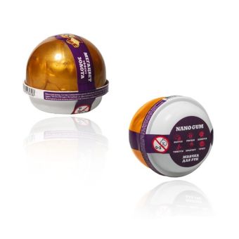 Пластилин для лепки "Жвачка для рук "Nano gum", эффект золота", 25 гр. Пластилин для лепки "Жвачка для рук "Nano gum", эффект золота", 25 гр.