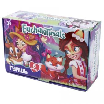 Гуашь 6 цветов по 20 мл. "Enchantimals" 88761 Гуашь 6 цветов по 20 мл. "Enchantimals" 88761