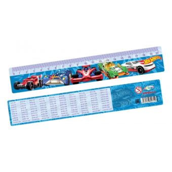 Линейка "Hot Wheels" с таблицей умножения, 20 см 89231 Линейка "Hot Wheels" с таблицей умножения, 20 см 89231