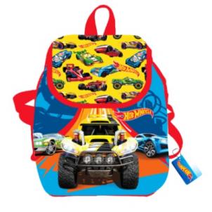 Рюкзак "Hot Wheels" детский, дошкольный, 32*29*13,5 см, полиэстер, 1 отделение на завязках с верхним клапаном на липучке, 1 внутренний кармашек, узкие Рюкзак "Hot Wheels" детский, дошкольный, 32*29*13,5 см, полиэстер, 1 отделение на завязках с верхним клапаном на липучке, 1 внутренний кармашек, узкие