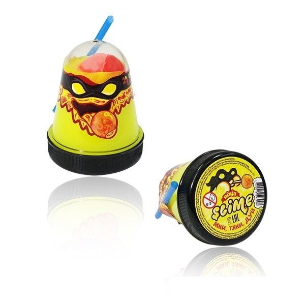 

Игрушка ТМ "Slime "Ninja", 2 в 1 смешивай цвета, желтый и красный, 130 г.