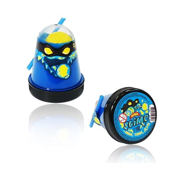

Игрушка ТМ "Slime "Ninja", 2 в 1 смешивай цвета, синий и желтый, 130 г.