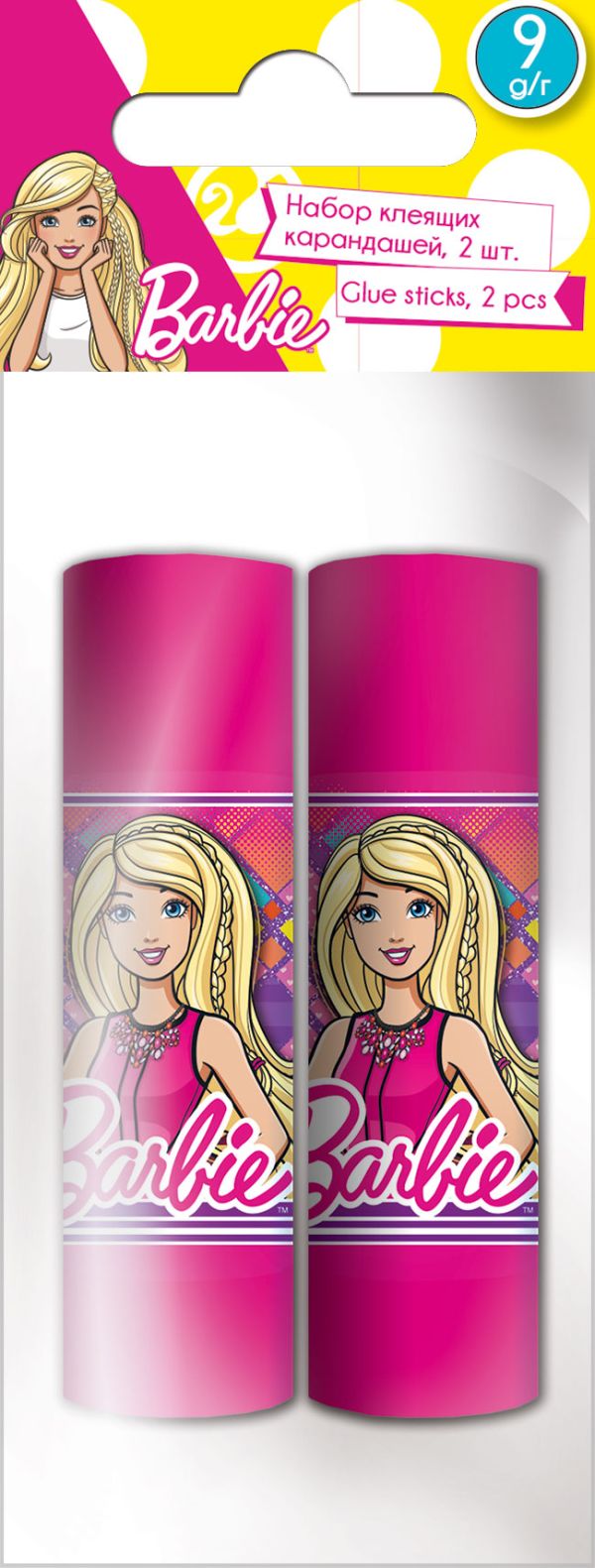 Клей на основе ПВА. Набор 2 шт. по 9 г.Размер: 12 х 5 х 2 см. Barbie Клей на основе ПВА. Набор 2 шт. по 9 г.Размер: 12 х 5 х 2 см. Barbie