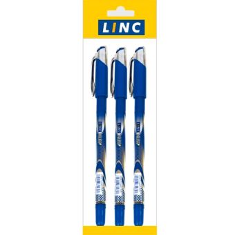 Набор шарик.ручек LINC GLISS 0,70 мм 3 шт синий блистер Набор шарик.ручек LINC GLISS 0,70 мм 3 шт синий блистер