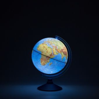 Глобус Земли физический с подсветкой от батареек. Диаметр 250мм Глобус Земли физический с подсветкой от батареек. Диаметр 250мм