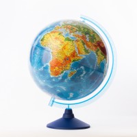 Глобус Земли физико-политический с подсветкой от батареек. Диаметр 320мм Глобус Земли физико-политический с подсветкой от батареек. Диаметр 320мм