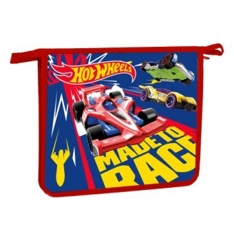 Папка для тетрадей "Hot Wheels", формат А5, на молнии 88755 Папка для тетрадей "Hot Wheels", формат А5, на молнии 88755