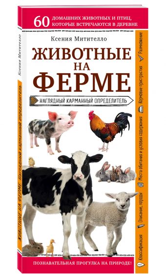 Животные на ферме. Наглядный карманный определитель Животные на ферме. Наглядный карманный определитель Митителло К.Б.