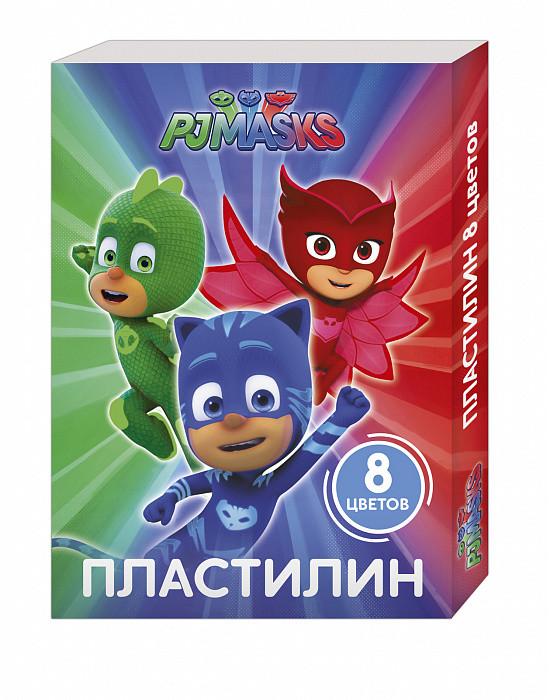 Пластилин 8 цв. Герои в масках Пластилин 8 цв. Герои в масках