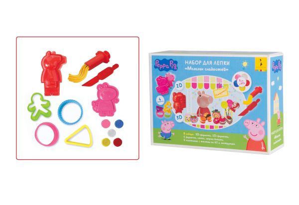 

Н-р для лепки "Магазин сладостей", 19 см,Peppa Pig