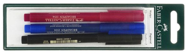 Капиллярная ручка BROADPEN 1554, красный/синий/черный, в блистере, 3 шт. Капиллярная ручка BROADPEN 1554, красный/синий/черный, в блистере, 3 шт.