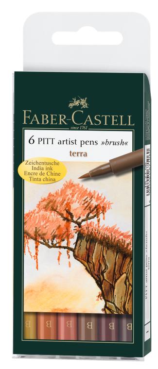 Капиллярные ручки PITT® ARTIST PEN, набор типов, натуральные оттенки, в футляре, 6 шт. Капиллярные ручки PITT® ARTIST PEN, набор типов, натуральные оттенки, в футляре, 6 шт.