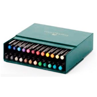 Капиллярные ручки PITT® ARTIST PEN, набор цветов, в студийной (кожзам.) коробке, 24 шт. Капиллярные ручки PITT® ARTIST PEN, набор цветов, в студийной (кожзам.) коробке, 24 шт.