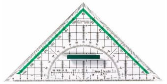 Многофункциональный треугольник ТЕКА, 227x114x2.2мм, в пластмассовом пенале, 1 шт. Многофункциональный треугольник ТЕКА, 227x114x2.2мм, в пластмассовом пенале, 1 шт.
