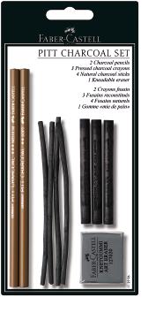 Набор PITT® MONOCHROME из пресованного угля, в блистере,10 предметов Набор PITT® MONOCHROME из пресованного угля, в блистере,10 предметов