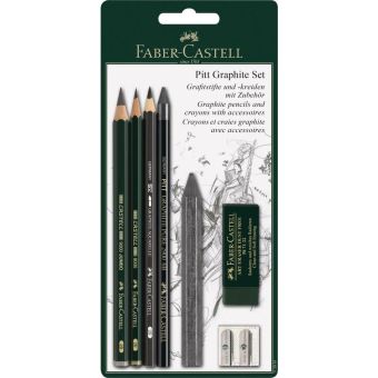 Пастельные карандаши PITT® и мелки PITT® Monochrome, в блистере, 6 предметов Пастельные карандаши PITT® и мелки PITT® Monochrome, в блистере, 6 предметов