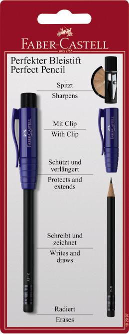Чернографитовый карандаш PERFECT PENCIL, с точилкой, в блистере, 1 шт. Чернографитовый карандаш PERFECT PENCIL, с точилкой, в блистере, 1 шт.