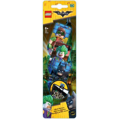 Набор закладок для книг (3 шт.) с лентикулярным изображением в формате 3D LEGO Batman Movie (Лего Фильм: Бэтмен)-Batman/ The Joker /Robin (51762) - фото 1