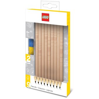 

Набор карандашей (9 шт.) с 2 насадками в форме кирпичика LEGO (51504)