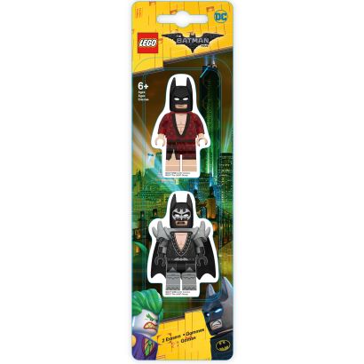 Набор ластиков (2 шт.) LEGO Batman Movie (Лего Фильм: Бэтмен)- Kimono Batman/Glam Rocker Batman (51758) - фото 1
