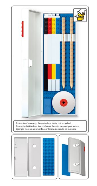 

Пенал LEGO, цвет: красный (51521)