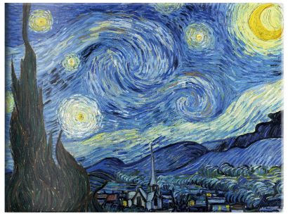 Кардхолдер, Винсент Ван Гог Звездная ночь (вертикальный, с двумя карманами) - фото 1