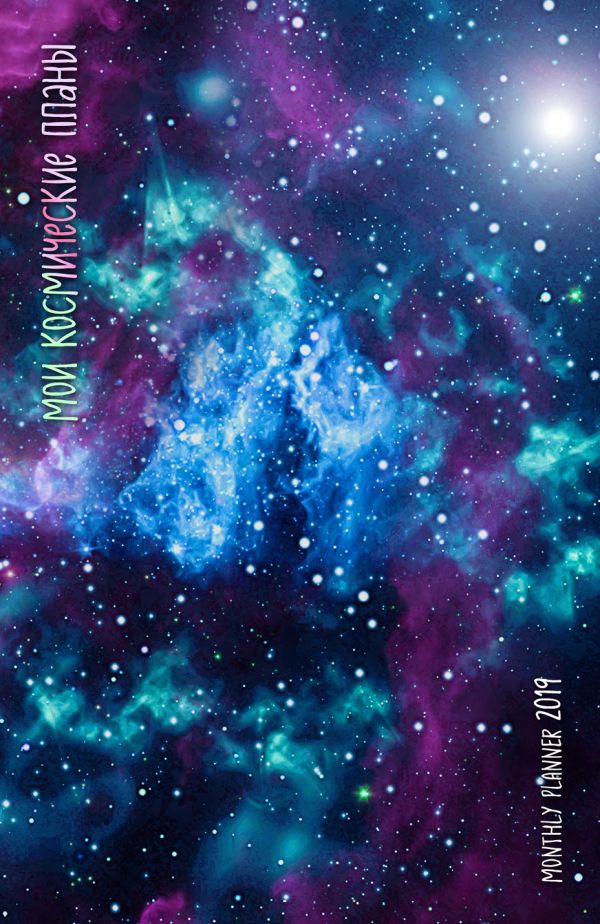 

Мои космические планы. Monthly Planner 2019