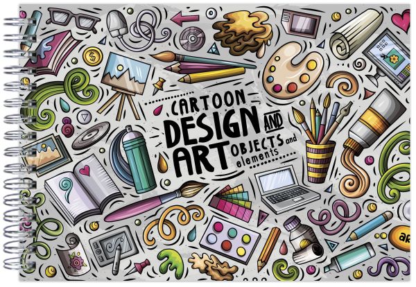 

Design Art. Альбом для рисования (формат А4, офсет 160 гр., 50 страниц, евроспираль)