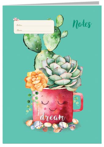 Тетрадь. Кактусы (My dream, Fixprice) Тетрадь. Кактусы (My dream, Fixprice)
