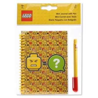 

Набор: блокнот на спирали (100 листов, линейка), гелевая ручка LEGO iconic (смайлик)