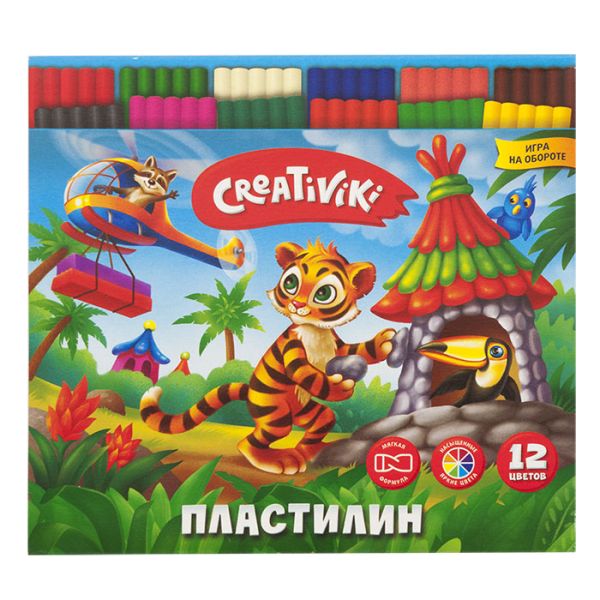 

Пластилин Creativiki. 12 цветов