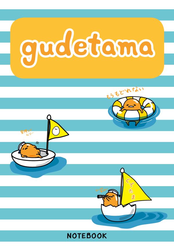 

Блокнот с грустным желтком Gudetama, 80 листов, полоска